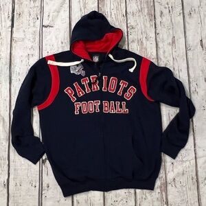 Retro New England Patriots NFL Football Hoodie Sports Jumper Pullover Sweatshirt